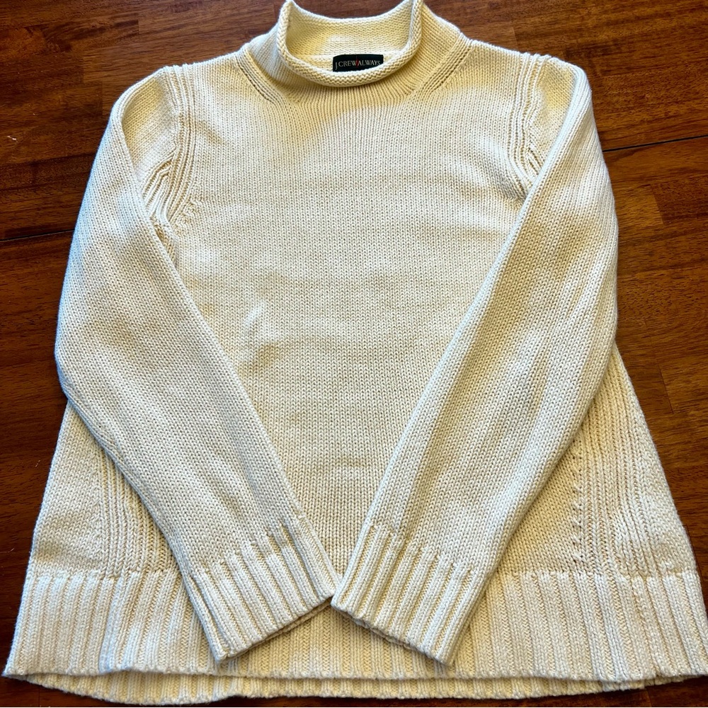 J Crew Always roll neck sweater beige size L